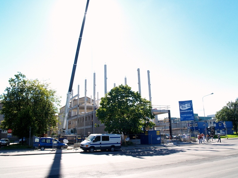 Foto, Swedbanki Tartu kontorihoone ehitus. 2008