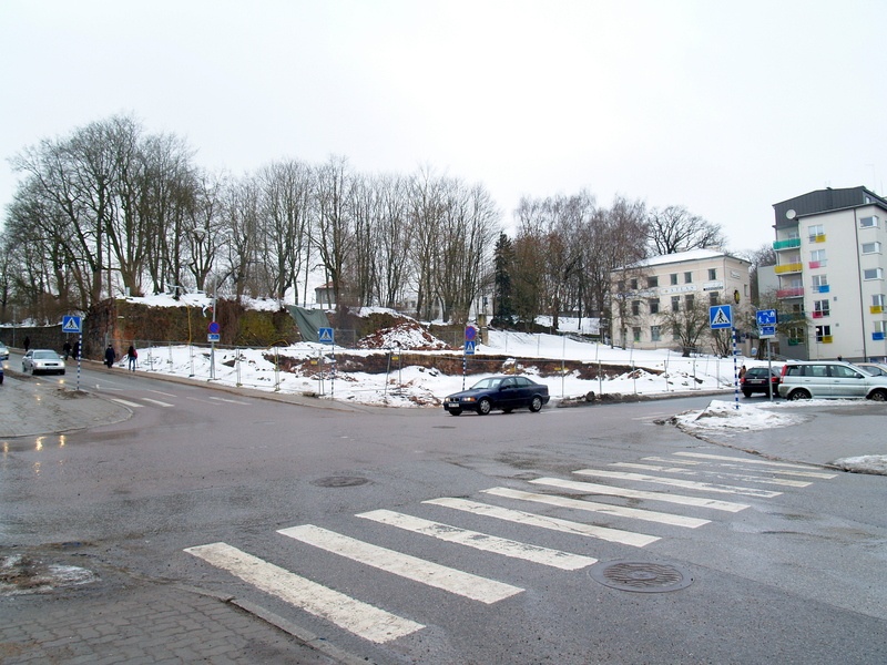 Foto, Tartu vaade, SEB panga Tartu kontorihoone ehitus. 2009