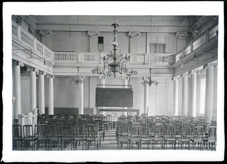 Klaasnegatiiv. Tartu ülikool, aula. 1908
