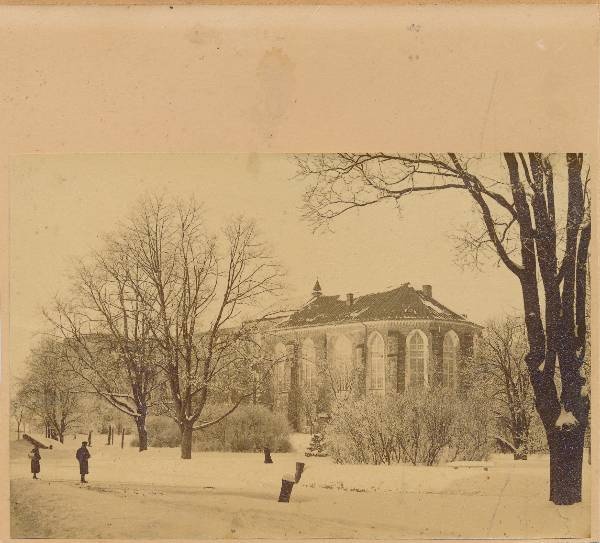 Tartu linnavaade. Toomkiriku varemed. 20. sajandi I poolel.