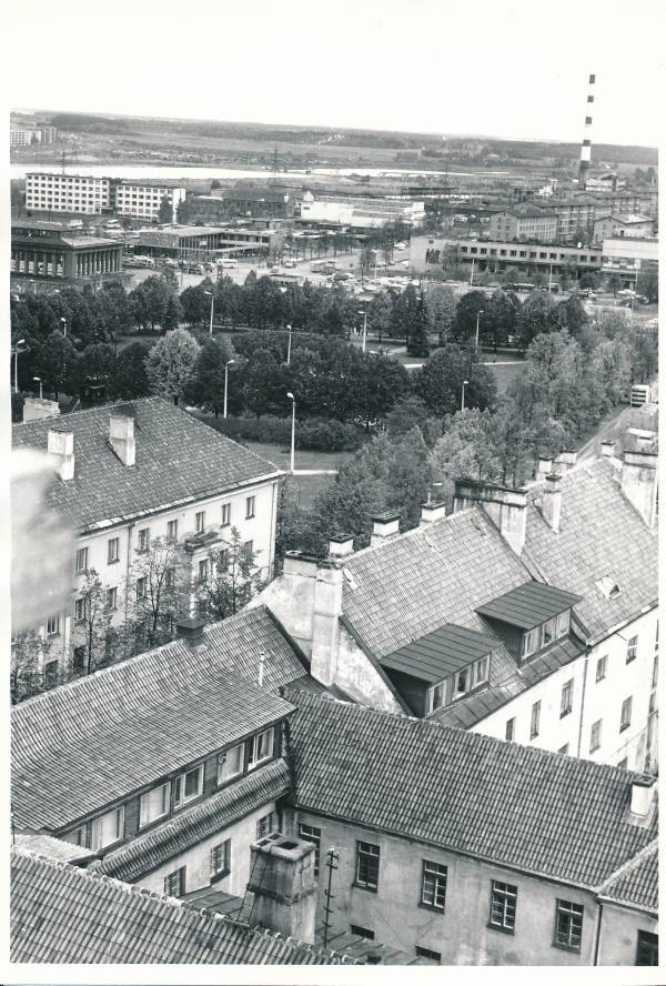 Vaade Tartus Turuhoone suunas.