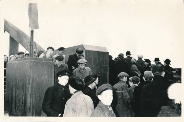 Jalakäijate silla avamine Tartus 1956a.