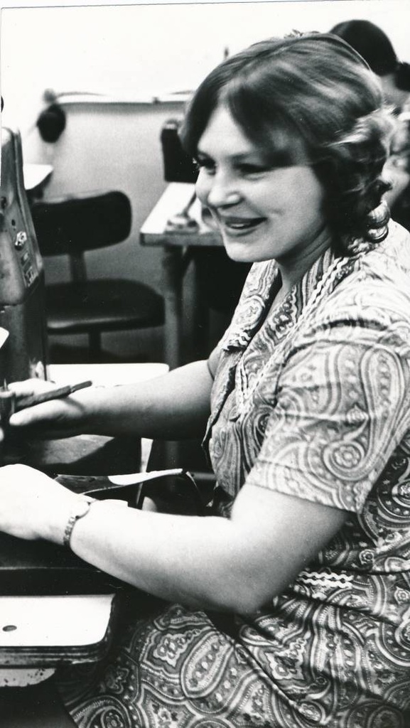 NJK noortebrigaadi brigadir Ljubov Vavilova 1970a.