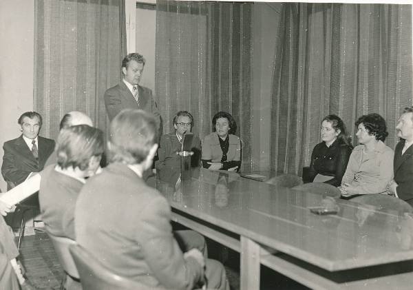Tartu Autoremonditehase 20. sotsialistlikku võistlust Kaunase Autoremonditehasega 1977a.