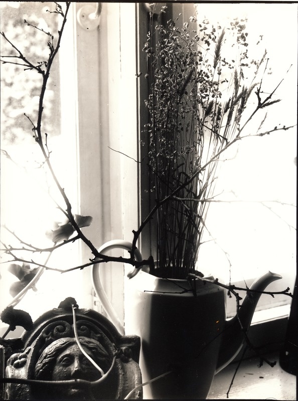 Kunstiline foto. Natüürtmort - esemed aknalaual. Tartu, 1986-1988.
