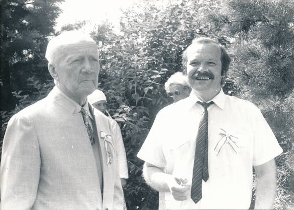 Gaudeamus X Vilniuses 1988a. R. Ritsing ja A. Saunanen.