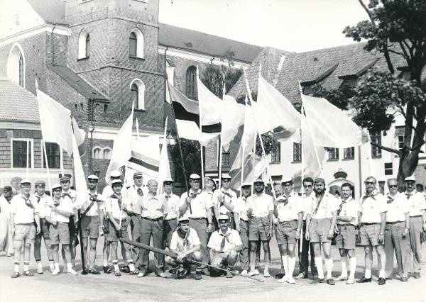 Gaudeamus X Vilniuses 1988a. TAM meeskoor ja A. Ritsing.