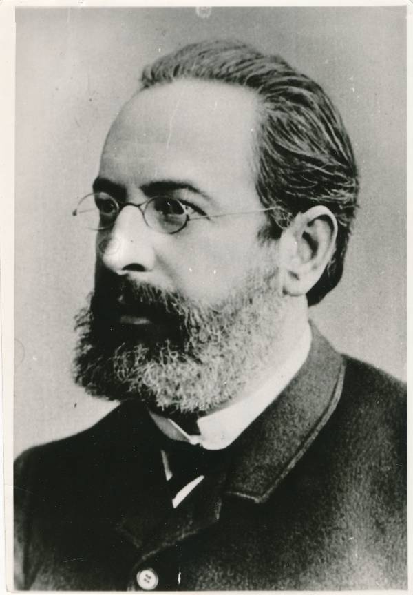 Portreefoto. TÜ Psühholoogiaprofessor Hermann Emminghaus (1845-1904). 19. sajand.