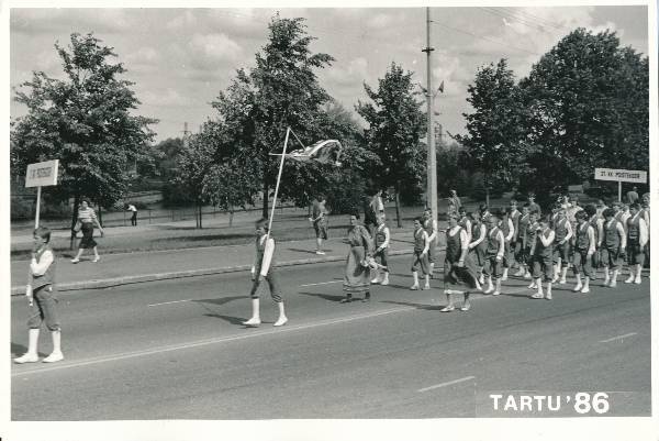 III Poistekooride laulupidu. Tartu, 06.1986.a.