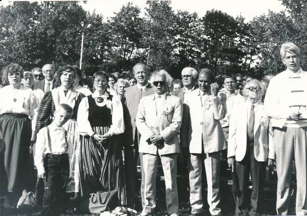 Laulupidu Tartus 1989a. Koorijuhid Laul, Ratassepp, Areng, Ritsing jt.