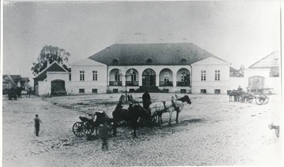 Hobupostijaam Riia ja Võru t nurgal. Tartu, 1890-1910.  duplicate photo