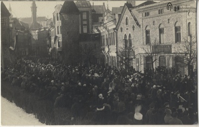 Tallinn. Funeral tour of Finnish volunteers fell in the War of Independence  duplicate photo
