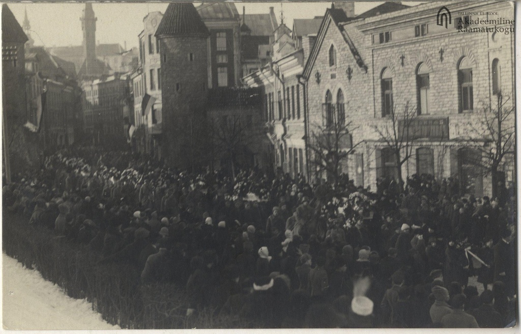 Tallinn. Funeral tour of Finnish volunteers fell in the War of Independence