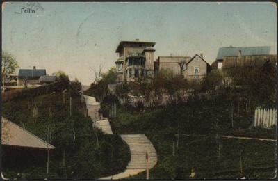 trükipostkaart, Viljandi, Trepimägi, Sellheimi villa, koloreeritud, u 1905, Verlag von E. Ring  duplicate photo