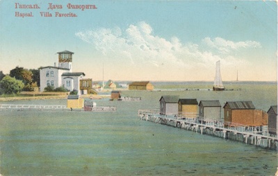 Postkaart. Supelmajad ja villa Wenden enne 1914  similar photo