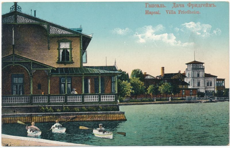 Postkaart. Villa Friedheim.