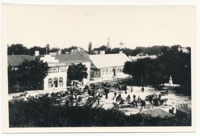 Foto. Haapsalu.  Hotell "Salong" Turuplatsi ääres. Põles ära 11. aug. 1906. (E - 109/2).  duplicate photo