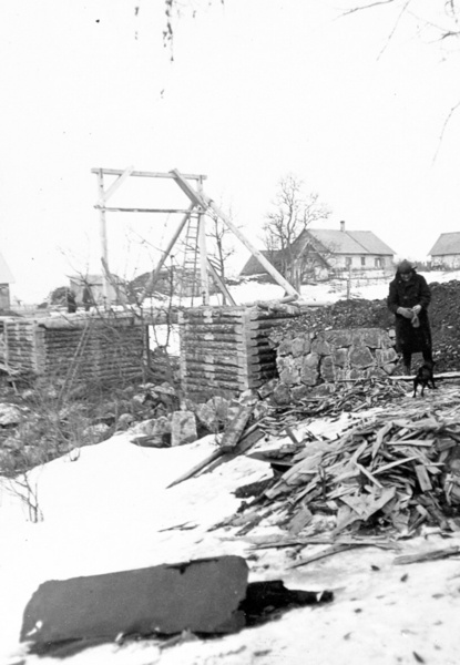 Foto Sõmeru sild, ehitus märts 1933