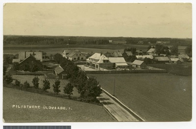 fotopostkaart, Pilistvere khk, Pilistvere üldvaade, u 1930  duplicate photo