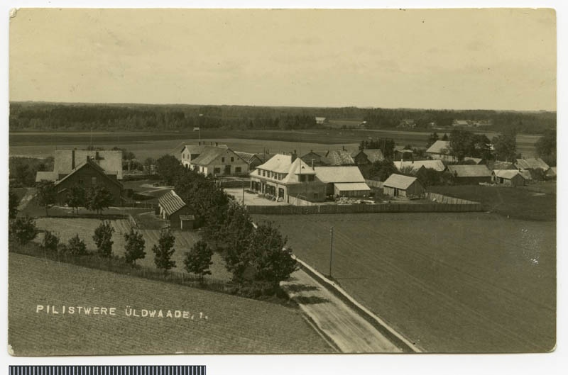 fotopostkaart, Pilistvere khk, Pilistvere üldvaade, u 1930