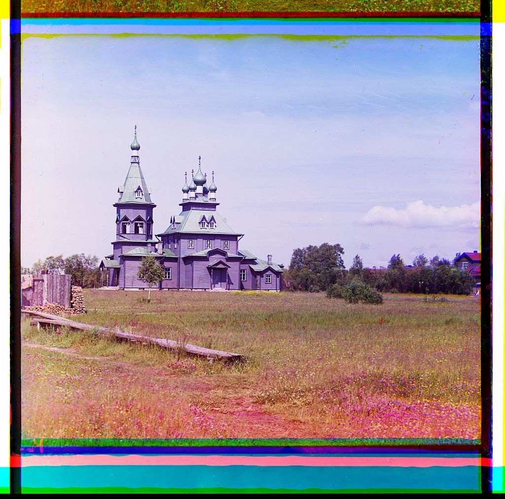 [nikol'skaia [St. Nicholas] Church in Lavrovo (?), Shlissel'burg County, St. Petersburg Province, Russian Empire] (Loc)