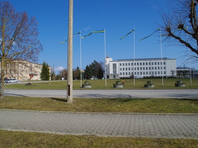 View of Rakvere I High School building rephoto