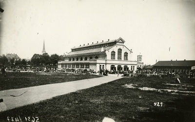 Vana turuhoone Tammsaare pargis (hävinud), hoone vaade  duplicate photo