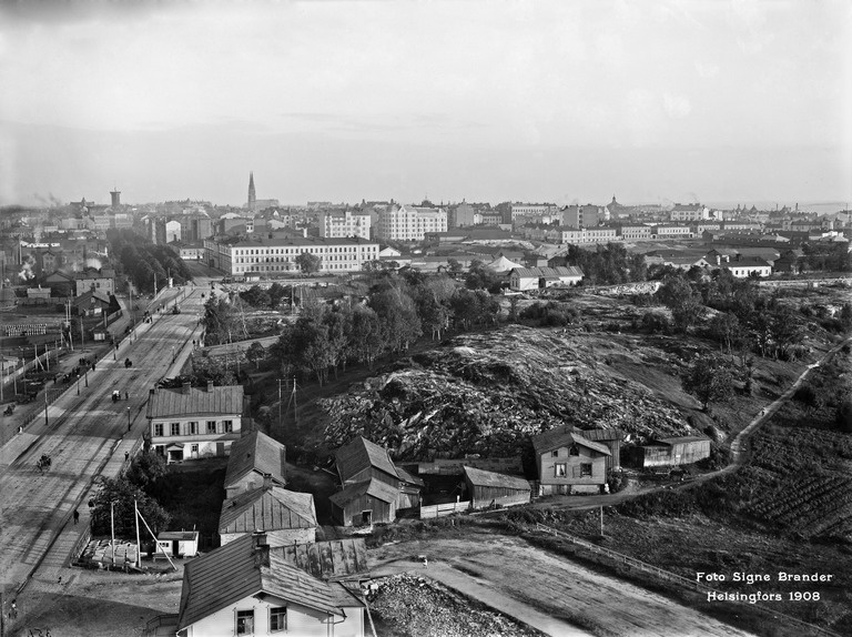 Panoraama Kansallismuseon tornista etelään