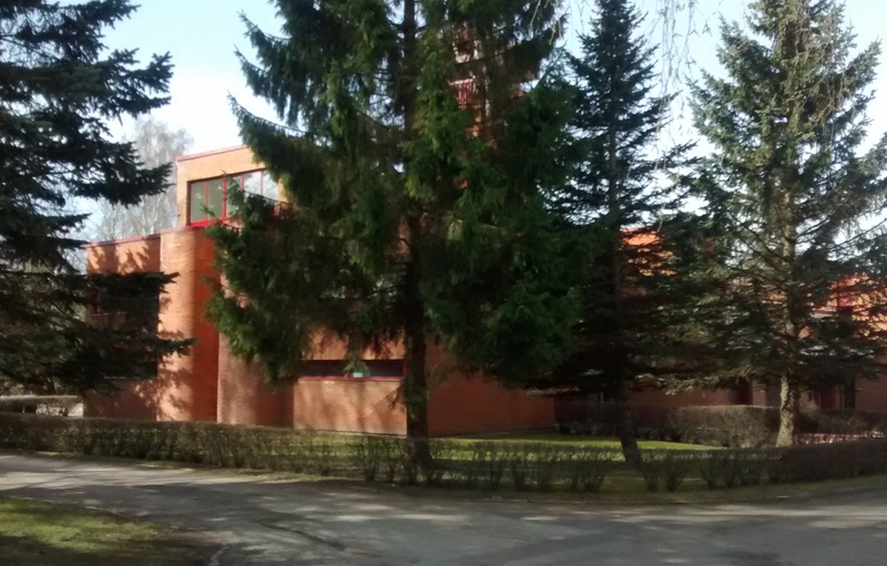 Fire extinguishing store in Viljandi, view of the building. Architect Toomas Rein rephoto