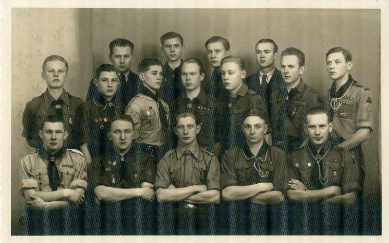Foto. Pärnu Skaudi maleva rühmituse juhid. Pärnu. 1939