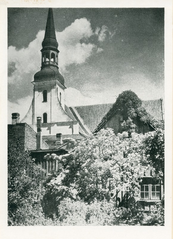 Fotopostkaart. Eliisabeti kirik. Pärnu. 1939