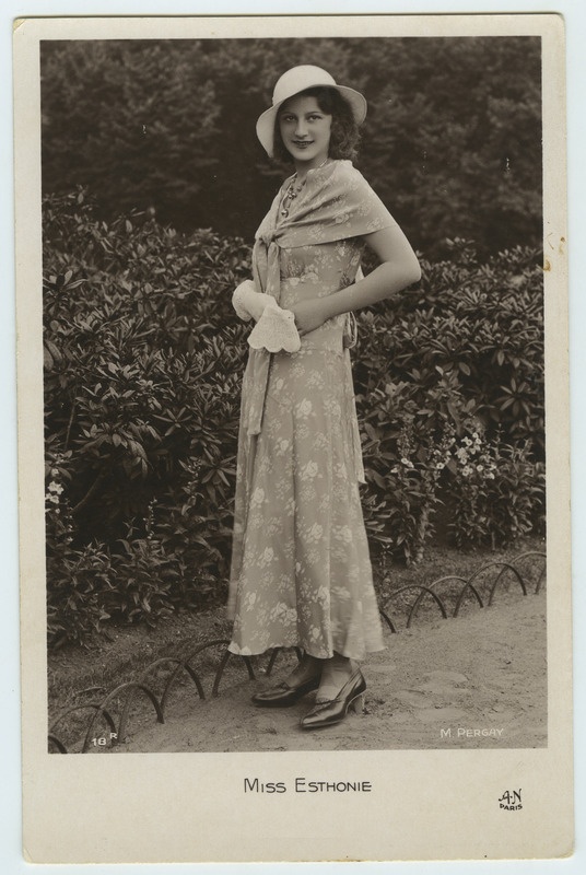 Miss Estonia 1931 Lilly Silberg. Pariis, 1931. Foto M. Pergay.