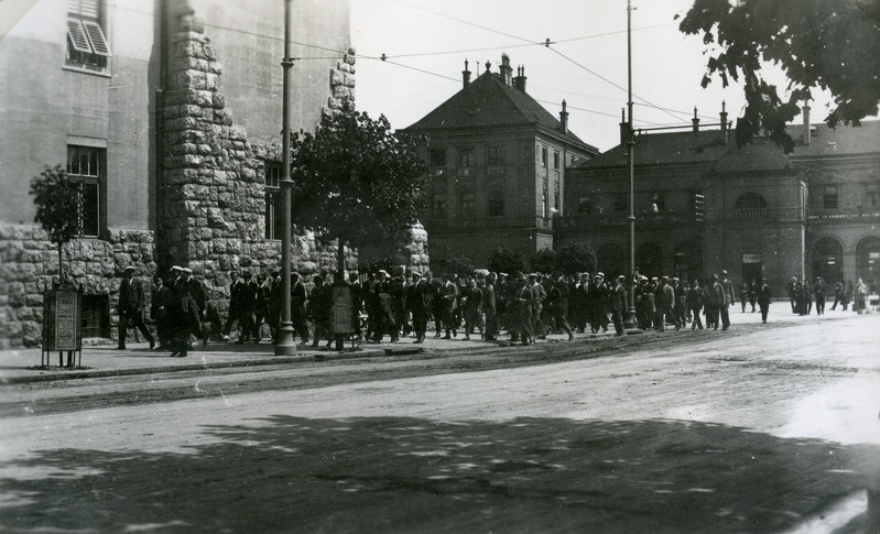 Foto. Tartu Akadeemiline Meeskoor välisreisil 1926-1939.