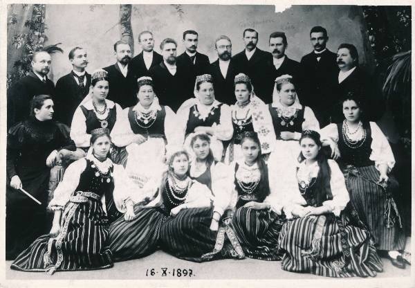 Grupifoto. Miina Härma segakoor. Tartu, 18.10.1897.a.