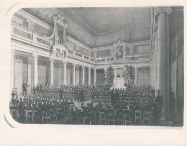 Fotokoopia G. Fr. Schlateri litograafiast (Tartu ülikooli aula). 19. sajand.