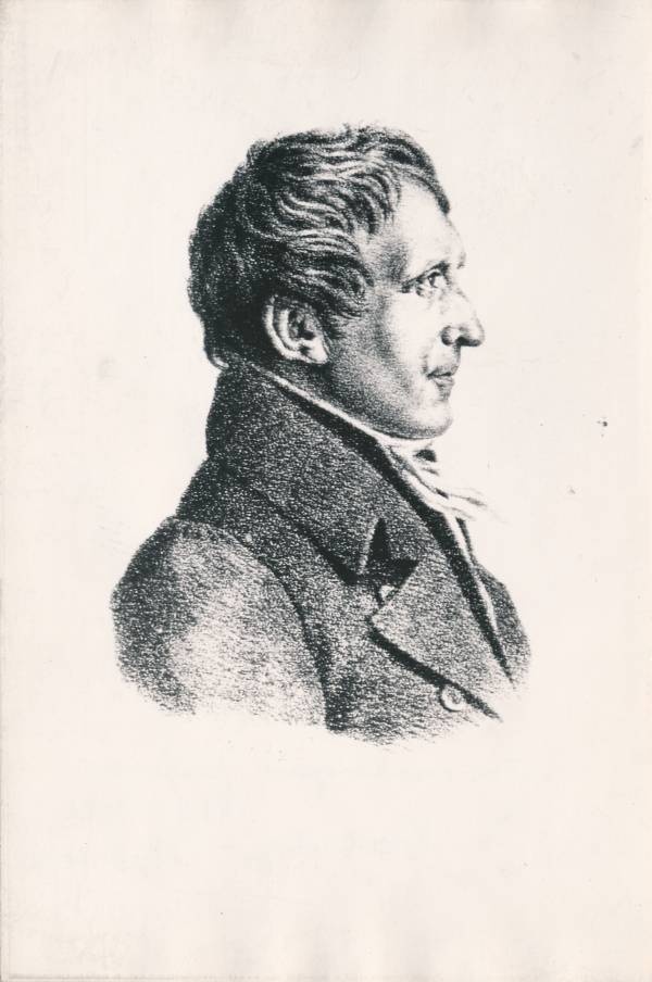 Portreefoto. TÜ Kriminaalõiguse professor Christoph Christian Freiherr von Dabelow (1768-1830). 19. sajand.