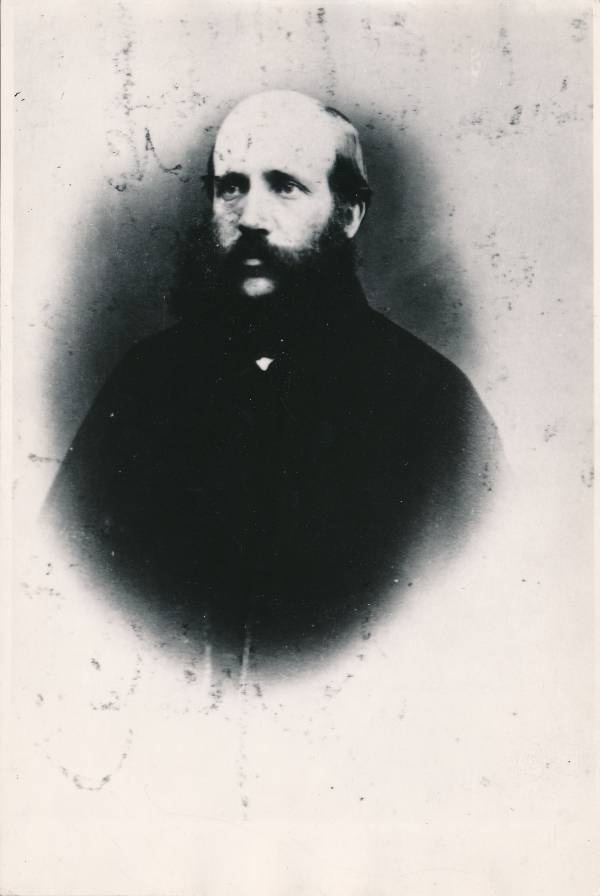 Portreefoto. TÜ Zooloogia professor Gustav August Adam Flor (1829-1883). 19. sajand.