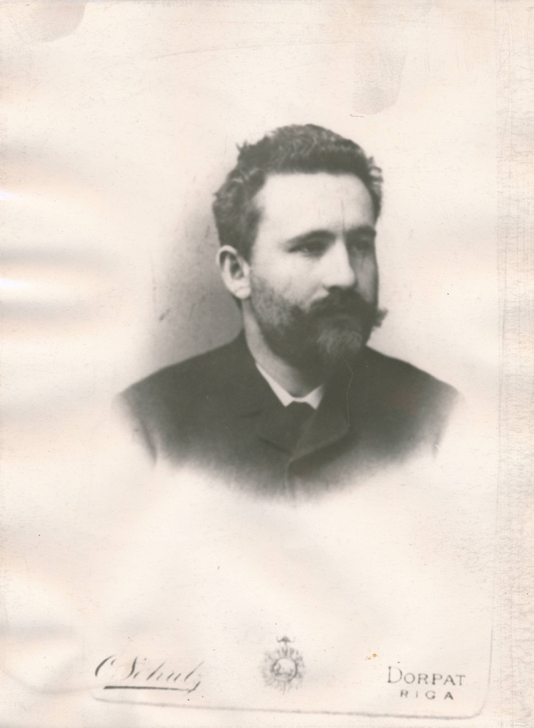 Portreefoto. TÜ psühhiaatria professor Emil Kraepelin (1856–1926). 19. sajand.