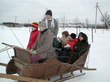 Saanisõit Heimtalis. Viljandimaa, 2005. Foto Tiia Reisner.