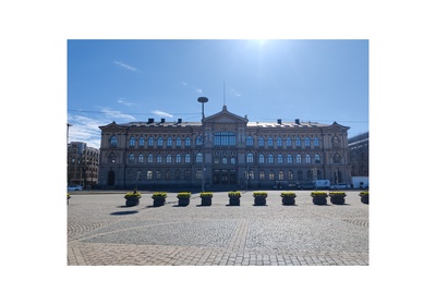 J.a. Lindh: Ateneum school building rephoto