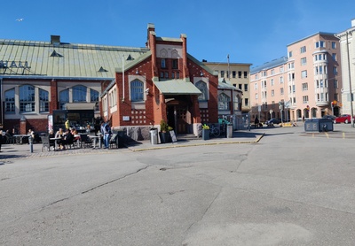 Hietalahdentori ja Hietalahden halli rephoto