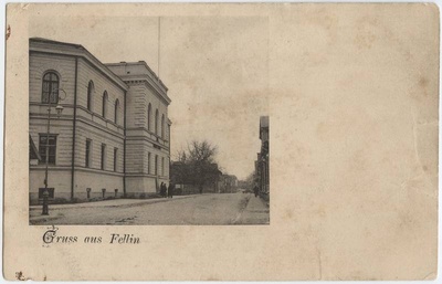 trükipostkaart, Viljandi, Posti tn 22, kohtumaja (eh 1895), u 1905  similar photo