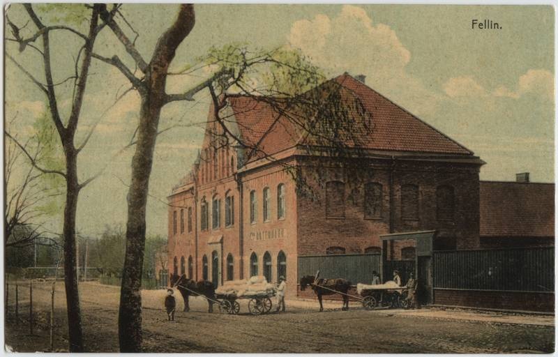 trükipostkaart, Viljandi, Tallinna tn 3, Rotermann'i kaubamaja (ehitus 1907), koloreeritud, u 1910, Verlag von E. Ring