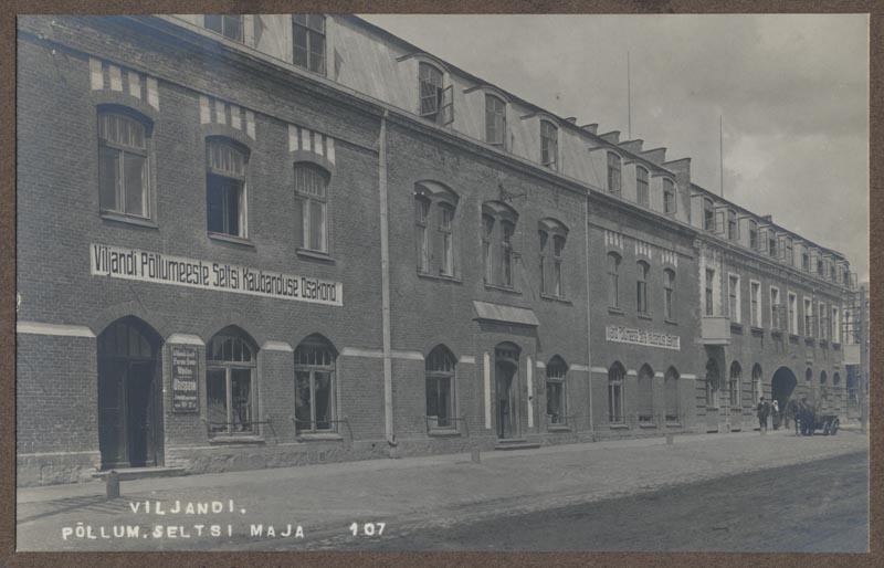 foto albumis, Viljandi, VEPS-i maja, Tallinna tn 3, u 1925, foto J. Riet