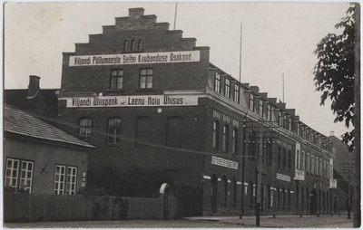 fotopostkaart, Viljandi, Tallinna tn 1 ja 3 (VEPS-i maja), u 1935  duplicate photo