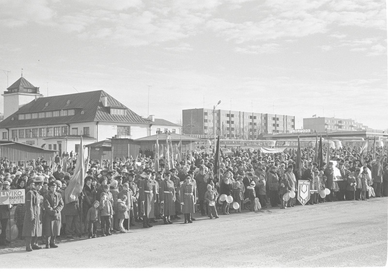 SSOR 60. aastapäeva tähistamise demonstratsioon Turu platsil
