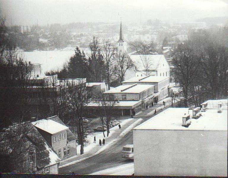Põlva alevi keskuse vaade