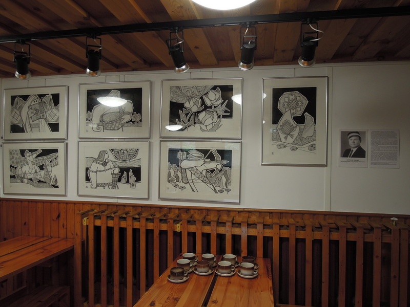 Foto. Näitus G. Neeme illustratsioonid eeposele KALEVIPOEG. Võru, 30.08.2021.
