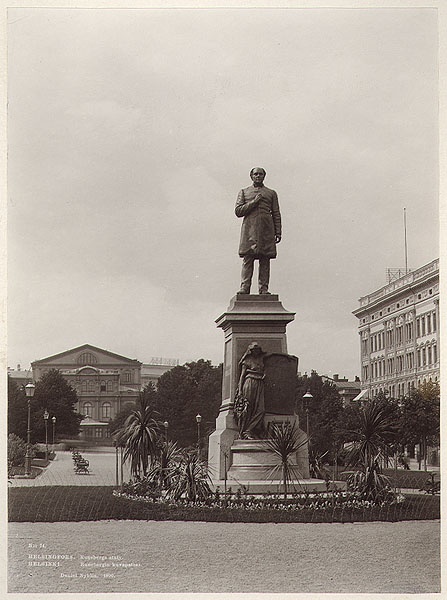 Helsingfors. Runebergs staty. No 74.
