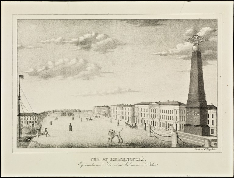 Esplanadi ja Keisarinna Aleksandran kivi; grafiikka